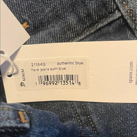 SPANX Dark Blue Flare Jeans - Picture 4 of 4